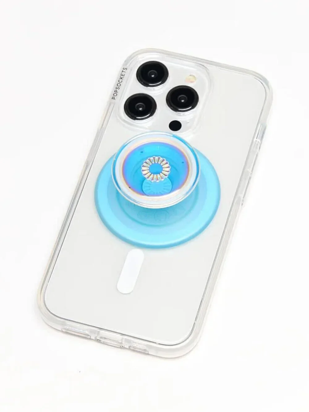 Popsockets Phone PopGrip for MagSafe Magnetic Holder Opalescent Blue
